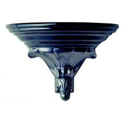 BLACK SYNTHETIC MARBLE PEDESTAL